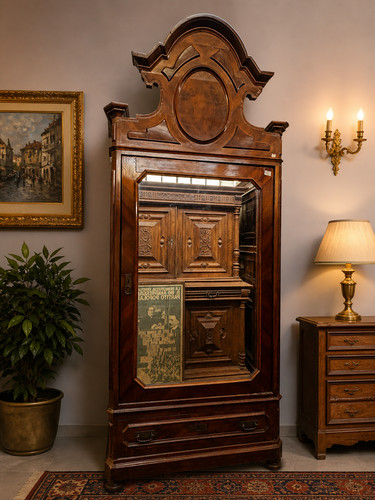 Armadio antico legno - armadio,