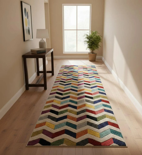 Tappeto colorato chevron - tappeto,