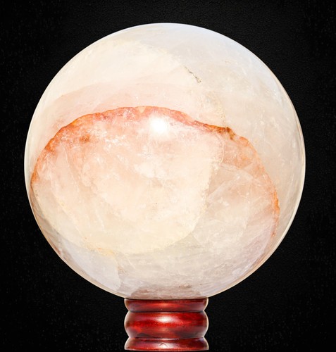 190mm rosso quarzo sfera - quarzo,