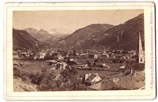 Fotografia F. Moser, Bolzano, veduta Bolzano-Gries, veduta della città con Bergpa 