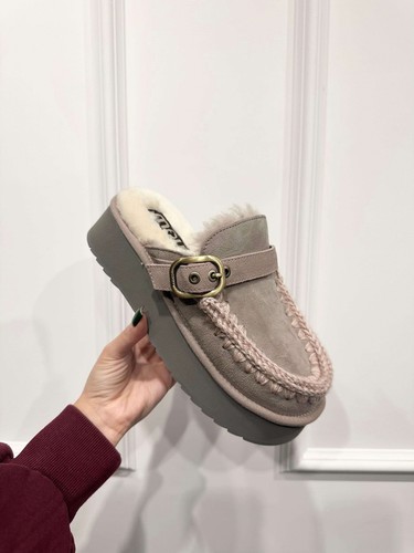 Mou platform clog suede - clog,