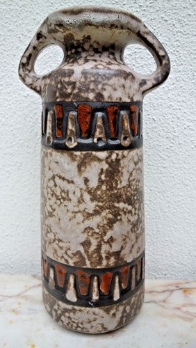 Vaso ceramica decoro etnico - in,