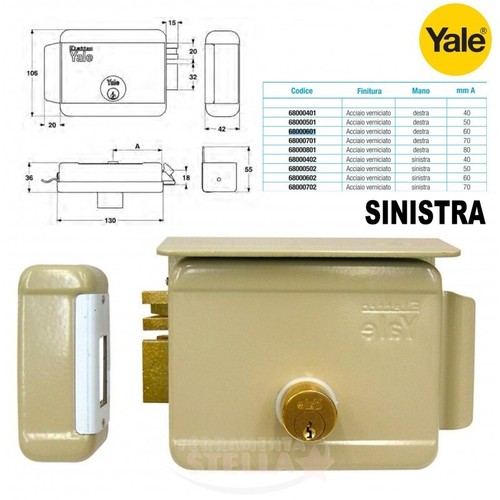 Serratura yale elettrica 681 - serratura,