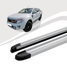 Pedane Adatte Per Ford Ranger Modello 2012 Fino Al 2016 MAJA Argento Con ABE