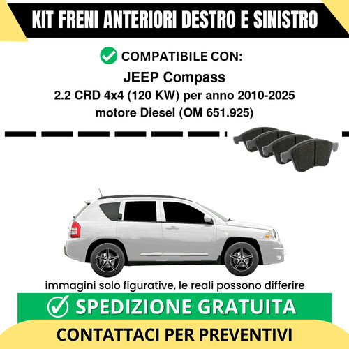 Pastiglie freno anteriori - anteriori, per