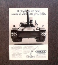 [GCG] I692- Advertising Pubblicità - 1984 - EFFER GRU , PER TOGLIRRSI UN PESO