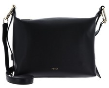 FURLA borsa a tracolla Vitello Claris Lux Tonie Hobo Bag M Nero