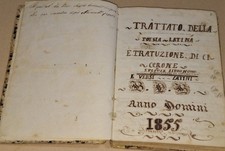 Manoscritto Libro In Pergamena ,trattato Della Poesia Latina .1855