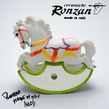 Ceramiche Ronzan - Figura di Cavallo a Dondolo 1690/1, Made in Italy - HANDMADE