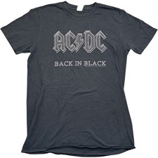 ACDC T Shirt Medium Uomo Nero