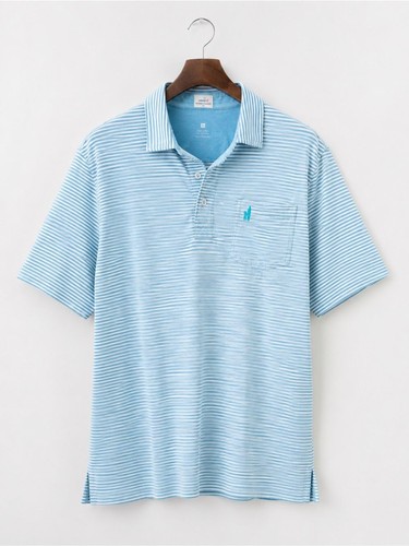 Polo johnnie righe blu - polo, johnnie-o