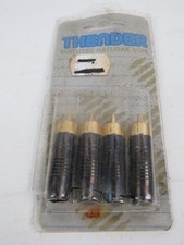 4 connettori THENDER 49-252 RCA plug placcati oro massa spessa corpo metallo 1