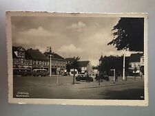 cartolina JUTERBOG photo MARKTPLATZ anni 40 timbro nazista ww2 germany bus