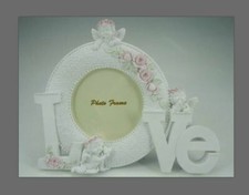 Guardian Angel Figurine Cherub Photo Frame Statue Ornament Sculpture Gift 