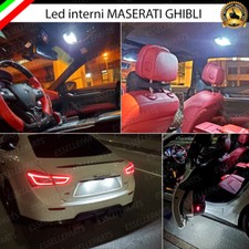 KIT LED INTERNI COMPLETO MASERATI GHIBLI CANBUS 6000K BIANCO + LUCI TARGA LED