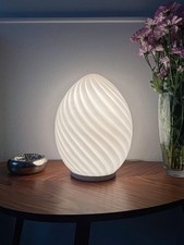 Lampada fungo vintage grande bianco VETRINO MURANO FUNGO vetro Italia anni 70 stile VENINI 