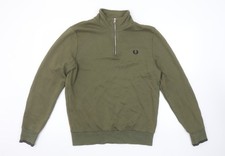 Felpa Fred Perry uomo verde M