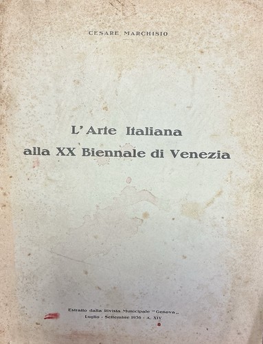 Arte italiana alla xx - italiana,