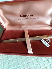 Penna Stilografica AURORA ORO CON ARGENTO Massiccio 925