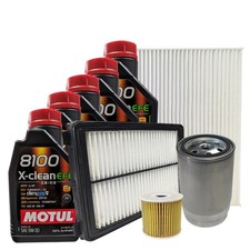 Kit Tagliando Hyundai Tucson 1.6 CRDi 85 KW 100 KW 4 Filtri 5 Olio 5W30 Motul