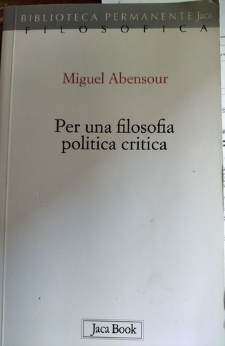 Per una filosofia - per,