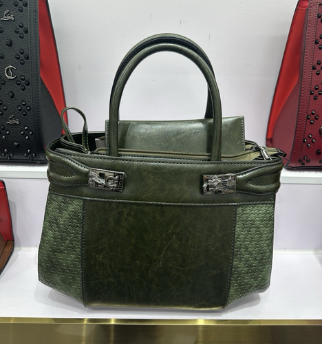 Borsa donna verde - , manico