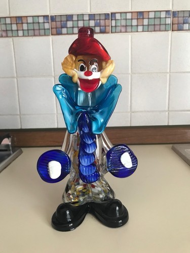 Statuetta clown vetro - clown,