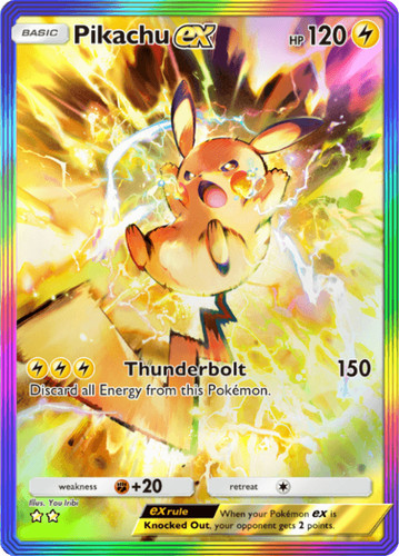 Digital pikachu rainbow - ex,