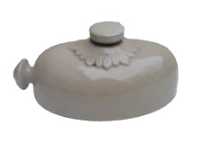 Antica bottiglia acqua calda in gres pietra Bourne Denby 2 Pt ovale letto scaldapiedi