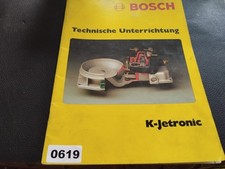 619 BOSCH Libro Informazioni Tecniche K-Jetronic