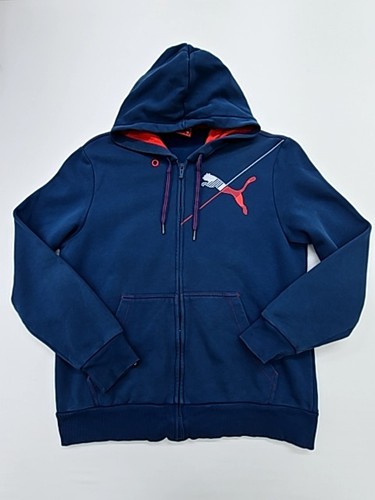 Felpa con cappuccio zip blu - zip,