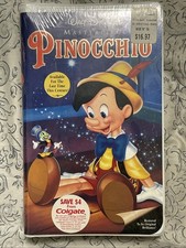 Sealed VHS Pinocchio Video