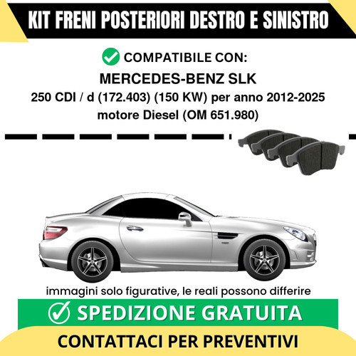Pastiglie freno posteriori - freno,
