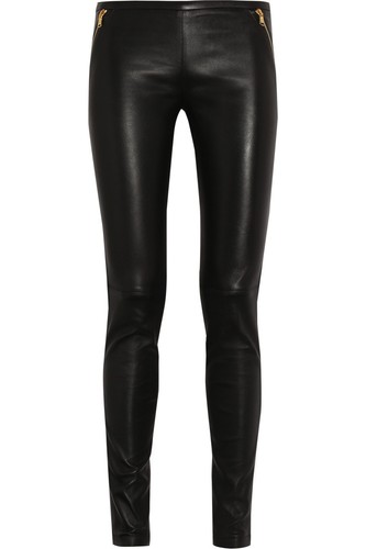 Pantalone donna pelle nero