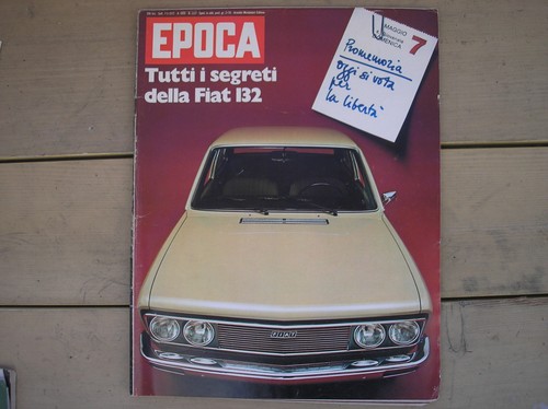 Epoca 1972 auto fiat 132 - 1972,