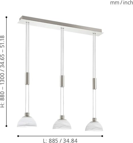 Eglo montefio lampadario - eglo, led