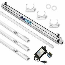 Purificatore Acqua Luce Ultravioletta Sterilizzatore Tutta Casa 55W 12GPM 2 Lampadine Extra