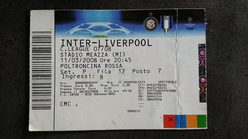 Ticket collection inter - ticket,