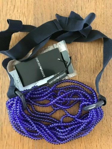 Collana elegante blu emporio - elegante,