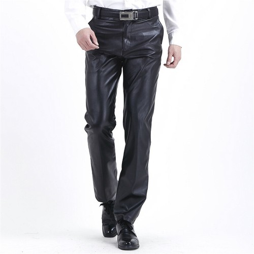 Pantalone uomo ecopelle wet - uomo,