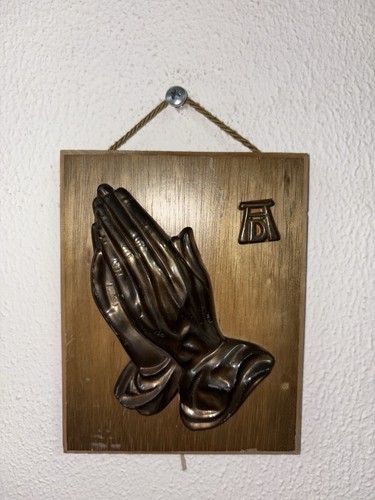 Quadro con preghiera - quadro, bronzo