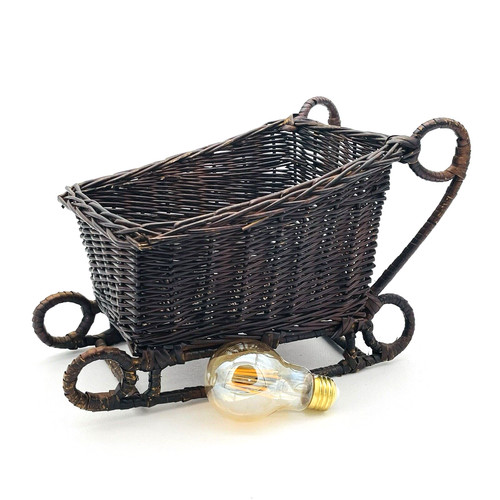 Slitta vimini vintage - slitta,