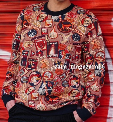 Felpa jacquard trapuntata zara - felpa,