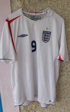 Maglia Shirt England Rooney L umbro number 9 Manchester Everton player