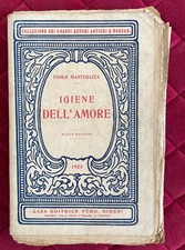 IGIENE DELL'AMORE P. Mantegazza Bideri 1922