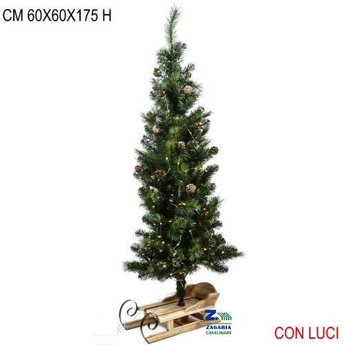 Albero natale con luci - natale,