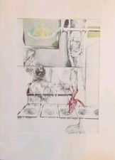 Renzo Vespignani, litografia dell'opera n. 73 del 1964