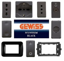 GEWISS SYSTEM BLACK NERO