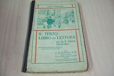 LUIGI AMBROSINI-IL TERZO LIBRO DI LETTURA-PARAVIA 1924-ILL.ATTILIO MUSSINO!