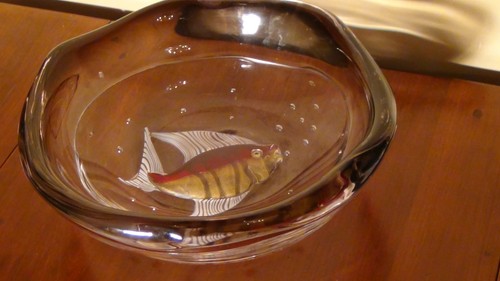 Grande ciotola murano pesce - ciotola,